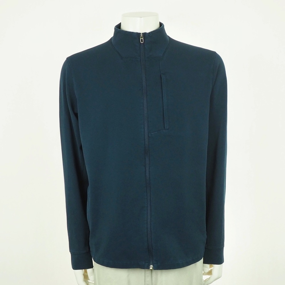 Lululemon Sojourn Full-Zip Track Jacket Mens 2XL XXL Navy Blue Mock Warpstreme